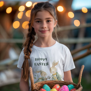 Hoppy Easter   Bunny Kids T-Shirt 