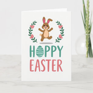 Hoppy Easter Bunny Themed Card