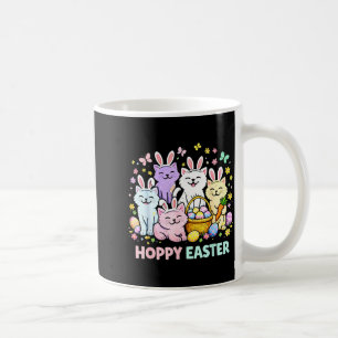Hoppy Easter Cats Bunny Ears Funny Easter For Kids Coffee Mug