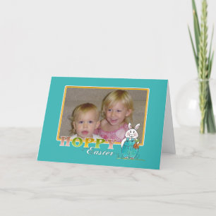Hoppy Easter Custom Photo Card