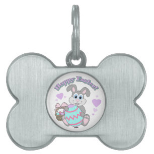 Hoppy Easter! Easter Bunny Pet ID Tag