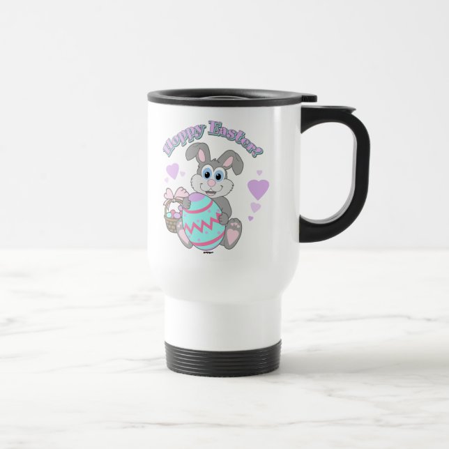 Hoppy Easter! Easter Bunny Travel Mug (Right)