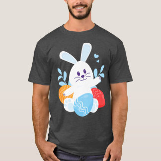 Hoppy Easter Egg Bunny Rabbit  T-Shirt