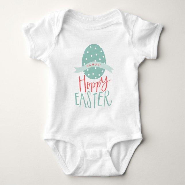 HOPPY EASTER EGG GIFT BABY BODYSUIT (Front)