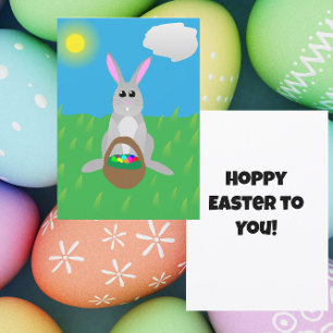 Hoppy Easter! Flat Holiday Card
