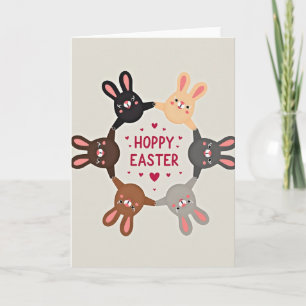 Hoppy Easter Friends Greeting Card