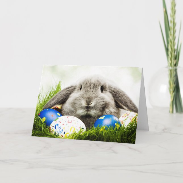 Hoppy Easter Holiday Card (Front)
