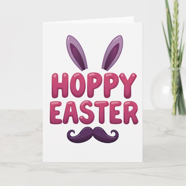 Hoppy Easter Message Card (Front)
