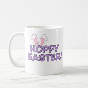 Hoppy Easter Mug Cute Bunny Design