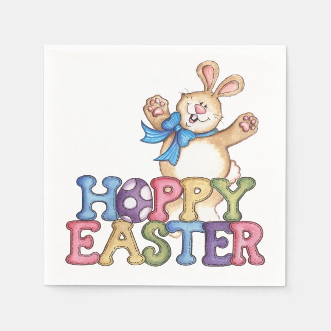 Hoppy Easter - Paper Napkins (Front)