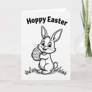 Hoppy Easter Rabbit Art Card