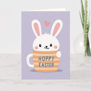 Hoppy Easter Rabbit Mug Card