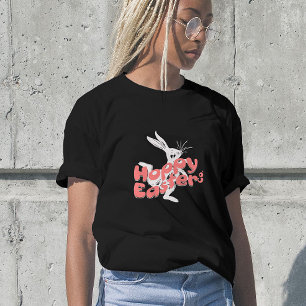 Hoppy Easter Retro Pink Orange T-Shirt