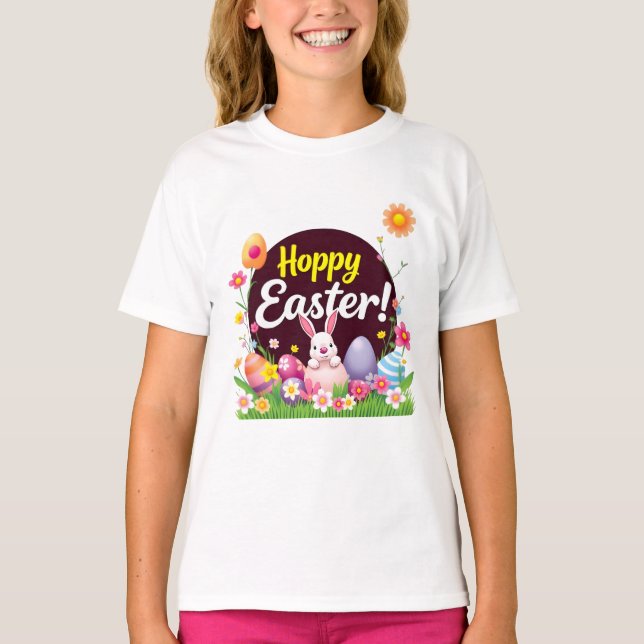 Hoppy Easter  T-Shirt (Front)
