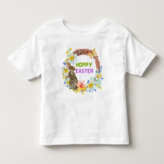 Hoppy Easter  Toddler T-Shirt (Front)