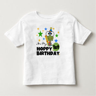 Hoppy Frog 1st Birthday T shirts and Gifts
