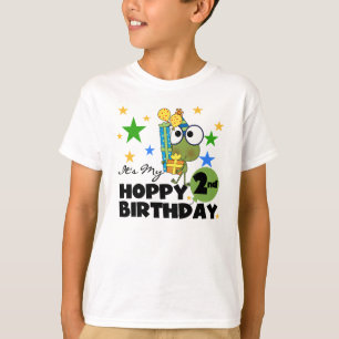 Hoppy Frog 2nd Birthday T-shirts and Gifts