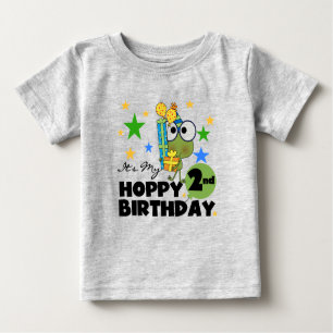 Hoppy Frog 2nd Birthday T-shirts and Gifts