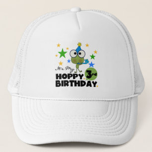 Hoppy Frog 3rd Birthday Tshirts and Gifts Trucker Hat