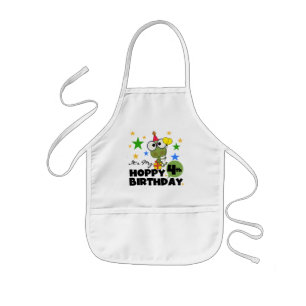 Hoppy Frog 4th Birthday T-shirts and Gifts Kids Apron