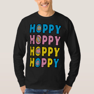 Hoppy Happy Easter Retro Spring Men Women Kids Tod T-Shirt