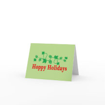Hoppy Holiday greeting card