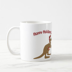 Hoppy Holidays! christmas Kangaroo Coffee Mug
