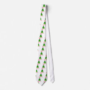 Hoppy Holidays Santa Frog Tie