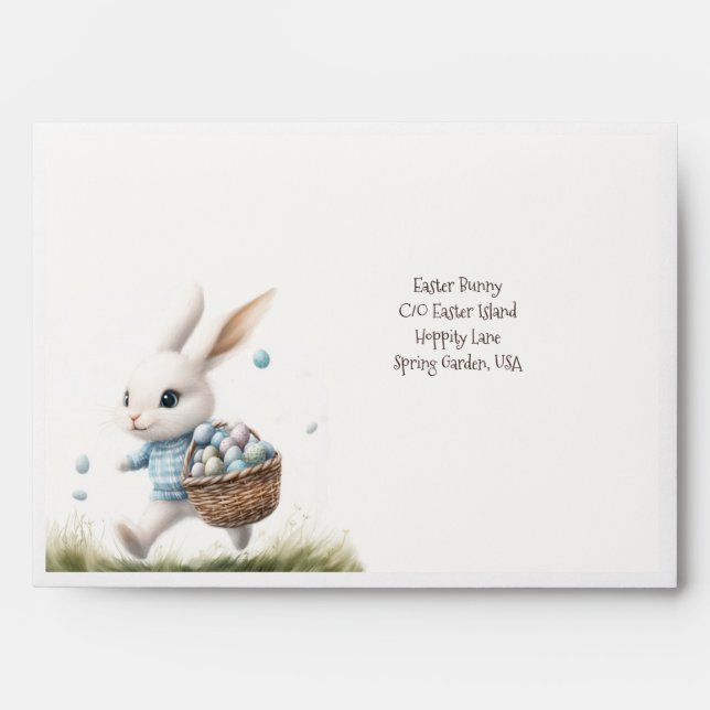 Hoppy Mail! | Custom Bunny Easter Envelope (Front)