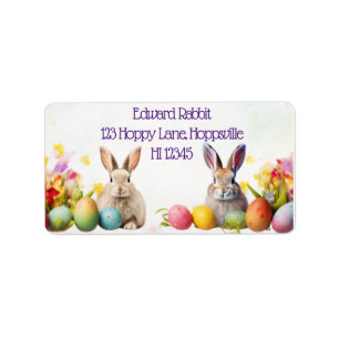 Hoppy Mail Delivery: Easter Cheer Label