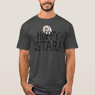 Hoppy Ostara cute bunny rabbit spring pagan tee