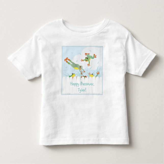Hoppy Passover Frogs Toddler T-Shirt (Front)