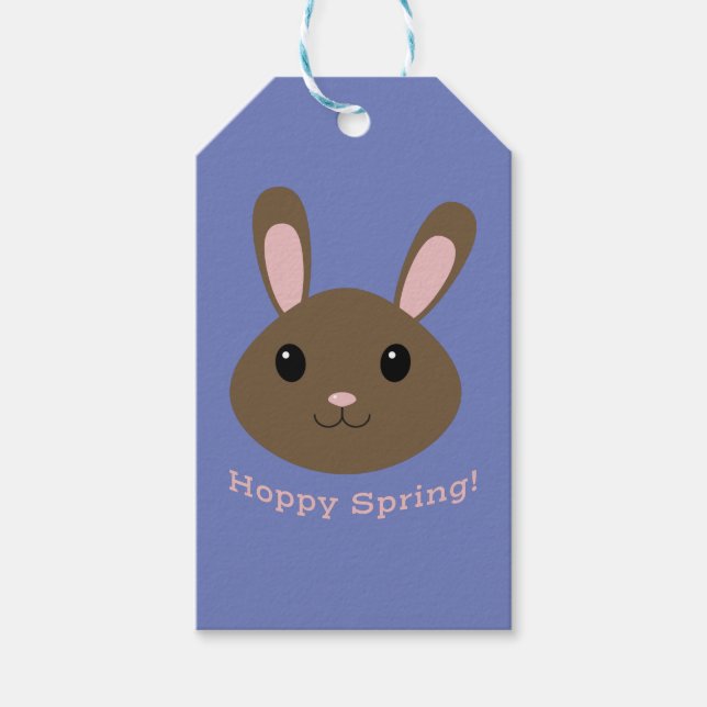 Hoppy Spring Bunny Gift Tags (Front)