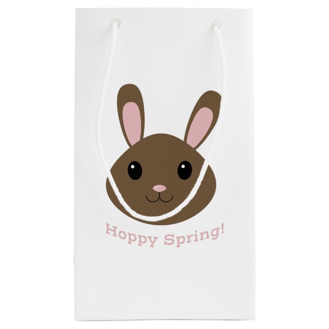 Hoppy Spring Bunny Small Gift Bag (Back)