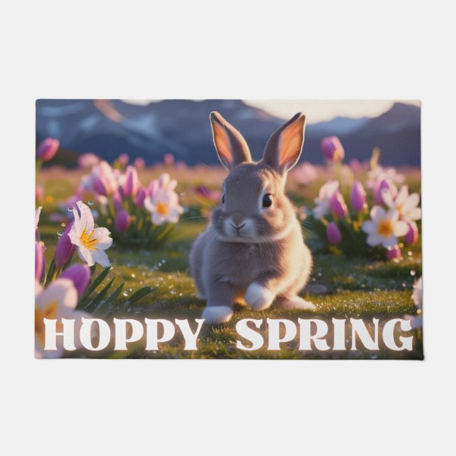 Hoppy Spring  Doormat (Front)