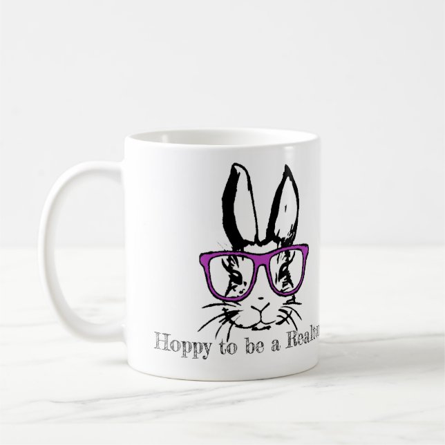 Hoppy to be a Realtor Coffee Mug (Left)