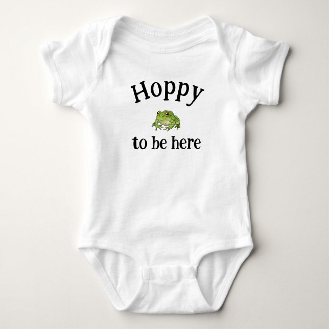 Hoppy to be here kids shirt (Front)