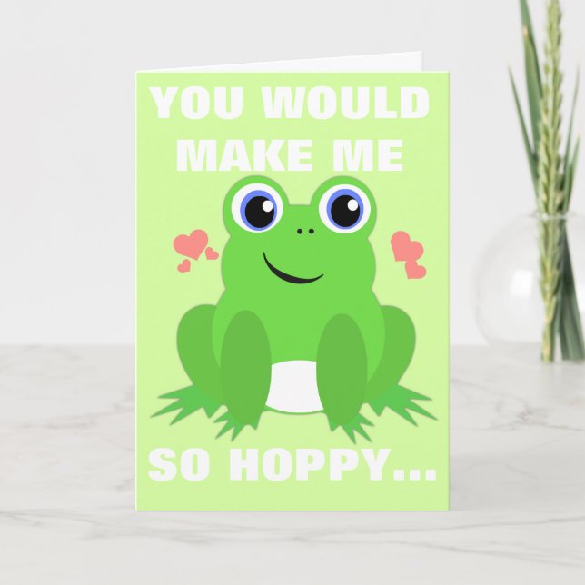 Hoppy Valentine Holiday Card (Front)