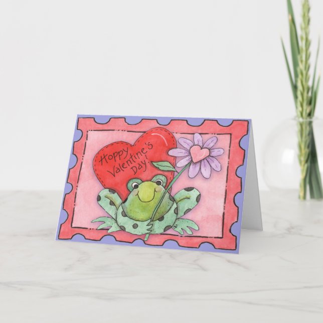 Hoppy Valentine's Day - Greeting Card (Front)
