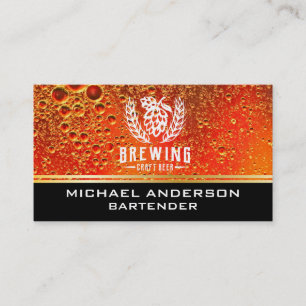 Hops and Barley Brewery Business Card