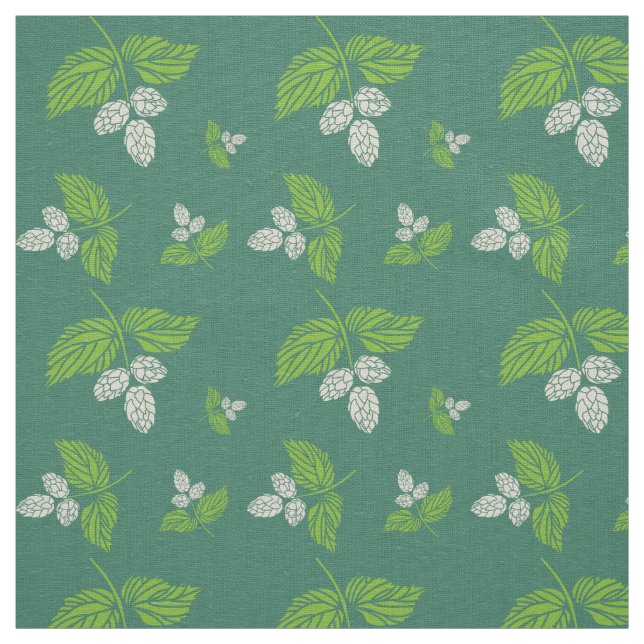 Hops, Botanical Fabric Design (Swatch)