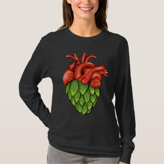 Hops Heart I Malt Brewery Beer Motif for Brewermak T-Shirt