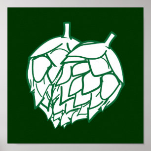 Hops wall hanging poster