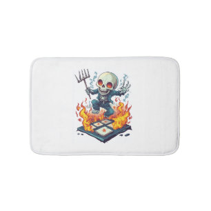 Hopscotch from Hell – Funny Demon Skull Bath Mat