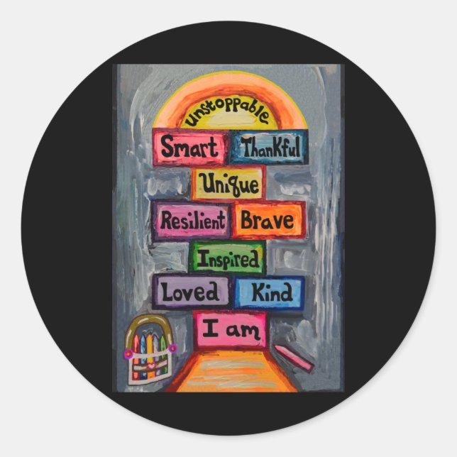 Hopscotch Inspiration Game Sticker  (Front)