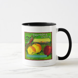 Hopson's Apple Crate LabelMilton, WA Mug
