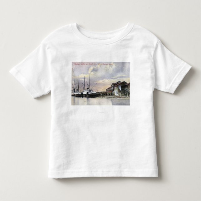 Hoquiam Lumber Mill Scene Toddler T-Shirt (Front)