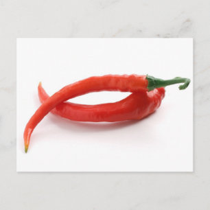 hor chilli peppers postcard