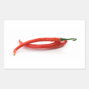 hor chilli peppers rectangular sticker