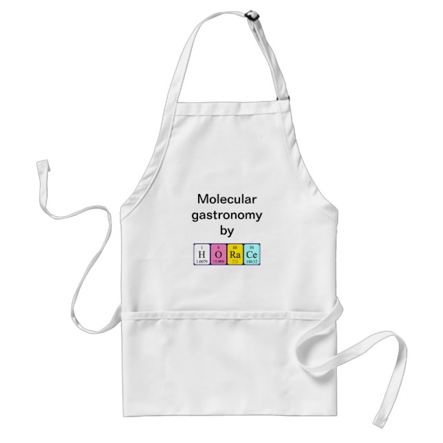 Horace periodic table name apron (Front)